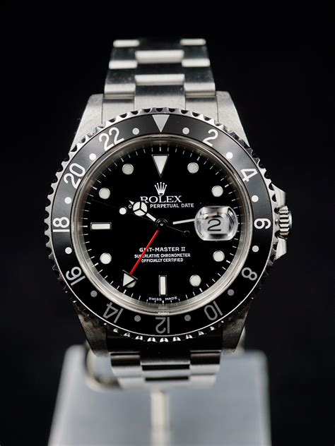 rolex gmt-master ii 40mm in acciaio ref 16710|rolex gmt master 16710.